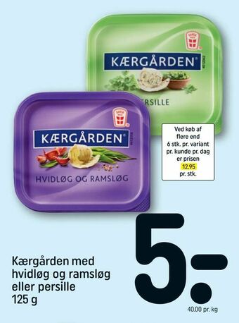 REMA 1000 Kærgården med hvidløg og ramsløg eller persille tilbud