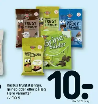 REMA 1000 Castus frugtstænger, grinebidder eller pålæg tilbud