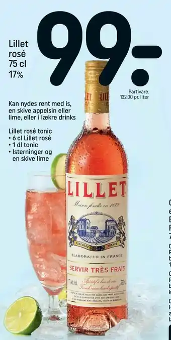 REMA 1000 Lillet rosé tilbud