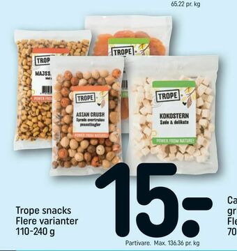 REMA 1000 Trope snacks tilbud