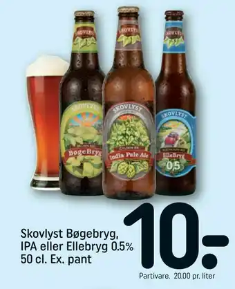 REMA 1000 Skovlyst Bøgebryg, IPA eller Ellebryg 0,5% tilbud