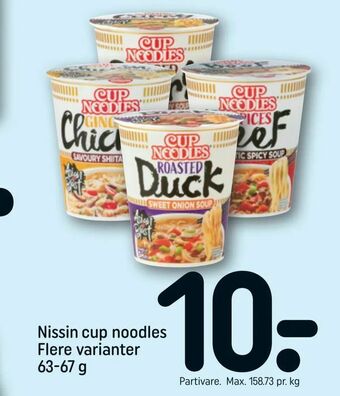 REMA 1000 Nissin cup noodles tilbud