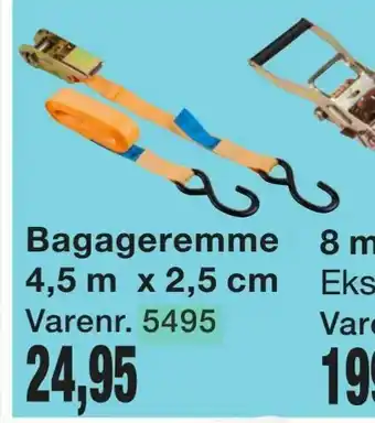 Harald Nyborg Bagageremme 4,5 m x 2,5 cm tilbud