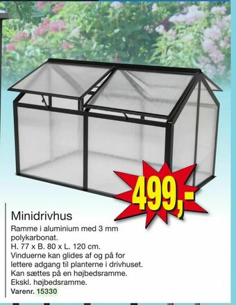 Harald Nyborg Minidrivhus tilbud