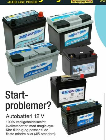 Harald Nyborg Autobatteri 12 v tilbud