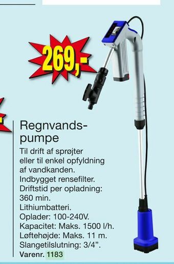 Regnvandspumpe