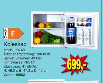 Harald Nyborg Køleskab tilbud