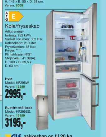 Harald Nyborg Køle/fryseskab tilbud