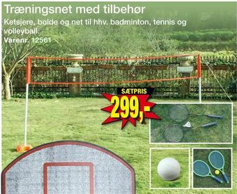 Harald Nyborg Træningsnet med tilbehør tilbud