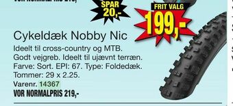 Cykeldæk Nobby Nic