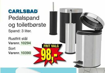 Pedalspand og toiletbørste