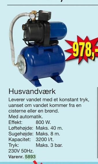 Harald Nyborg Husvandværk tilbud