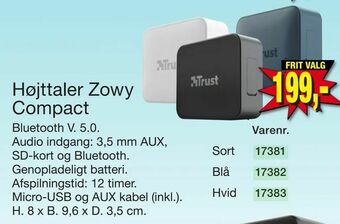 Højttaler Zowy Compact