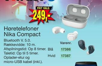 Harald Nyborg Høretelefoner Nika Compact tilbud