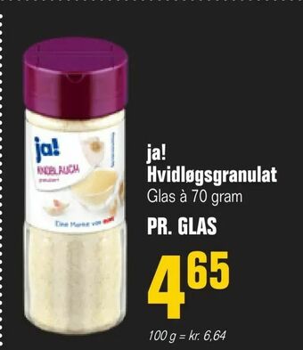 Otto Duborg ja! Hvidløgsgranulat tilbud