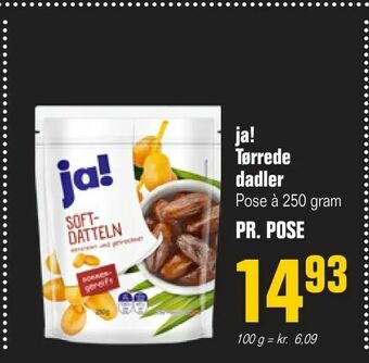 Otto Duborg ja! Tørrede dadler tilbud