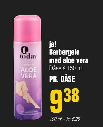 ja! Barbergele med aloe vera