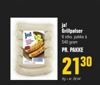 Otto Duborg ja! Grillpølser tilbud