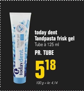 Otto Duborg today dent Tandpasta frisk gel tilbud