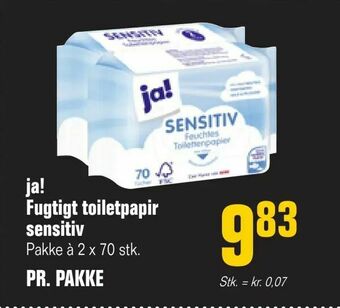 Otto Duborg ja! Fugtigt toiletpapir sensitiv tilbud