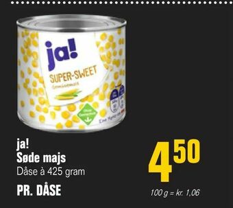 Poetzsch Padborg ja! Søde majs tilbud