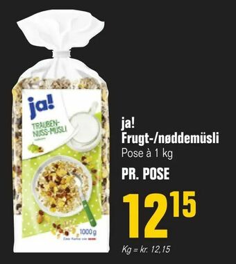 Poetzsch Padborg ja! Frugt-/nøddemüsli tilbud