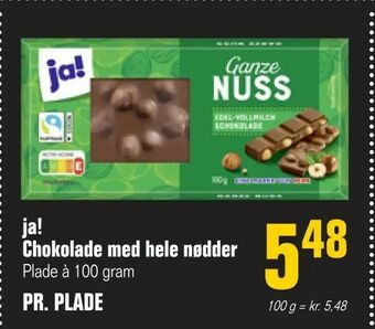Poetzsch Padborg ja! Chokolade med hele nødder tilbud