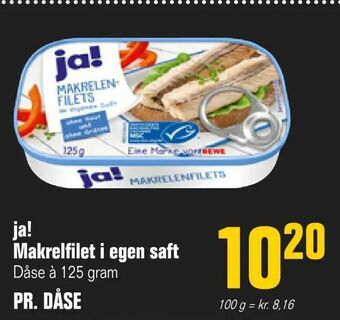 Poetzsch Padborg ja! Makrelfilet i egen saft tilbud