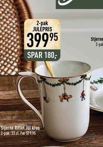 Imerco Stjerne riflet jul krus tilbud