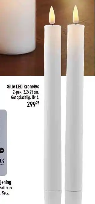 Imerco Sille led kronelys tilbud