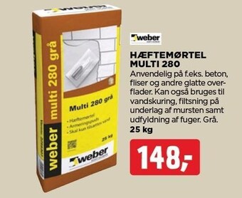 jem & fix Hæftemørtel multi 280 tilbud