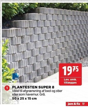 jem & fix Plantesten super 8 tilbud