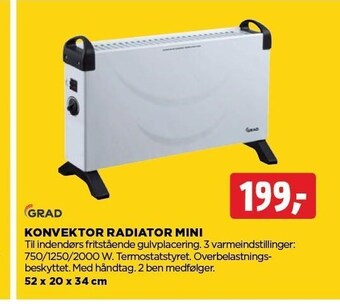 jem & fix Konvektor radiator mini tilbud