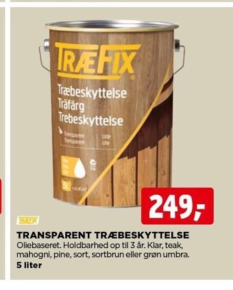 jem & fix Transparent træbeskyttelse tilbud