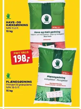 jem & fix Have- og hækgødning el. plænegødning tilbud