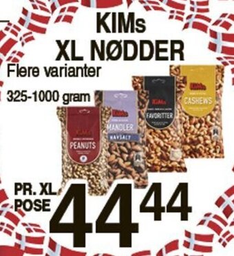 ABC Lavpris KIMs XL Nødder tilbud