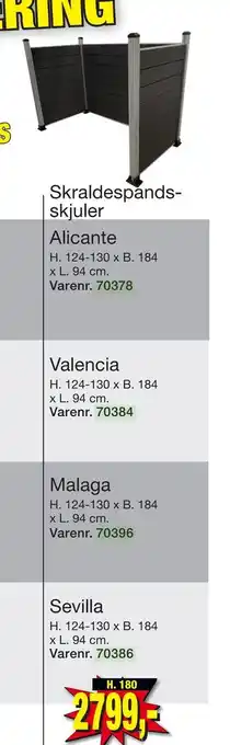 Skraldespandsskjuler alicante