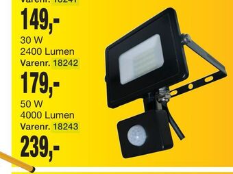 Harald Nyborg Projektør med sensor tilbud