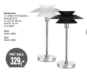 Harald Nyborg Bordlampe tilbud