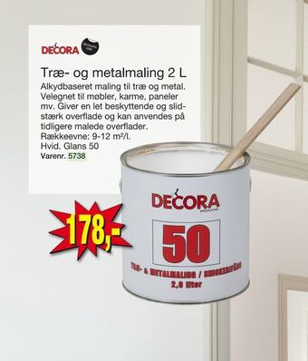 Harald Nyborg Træ- og metalmaling 2 l tilbud