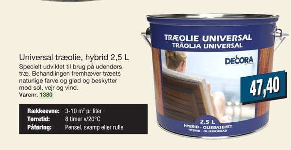 Harald Nyborg Universal træolie, hybrid 2,5 l tilbud