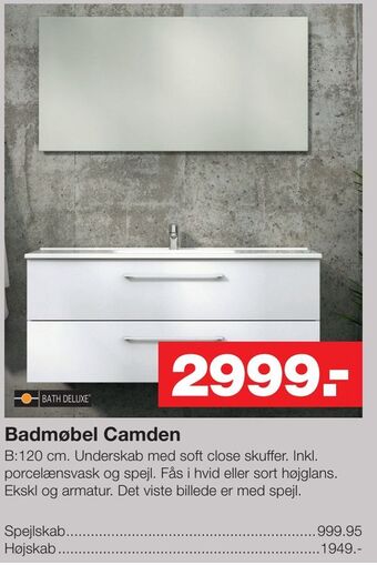 Bauhaus Badmøbel camden tilbud