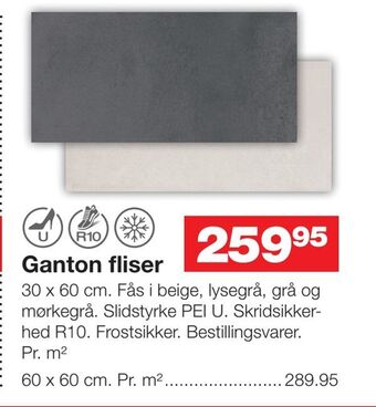 Bauhaus Ganton fliser tilbud