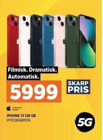 Power Iphone 13 128 gb tilbud