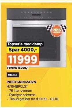Power Indbygningsovn tilbud