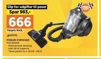 Poseløs støvsuger