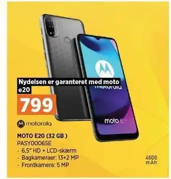 Power Moto e20 32 gb tilbud