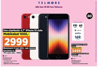 Power Iphone se 64 gb el. 128 gb tilbud