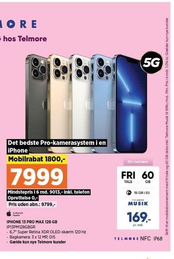 Power Iphone 13 pro max 128 gb tilbud