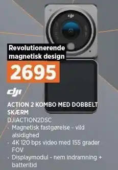 Power Action 2 kombo m. dobbelt skærm tilbud